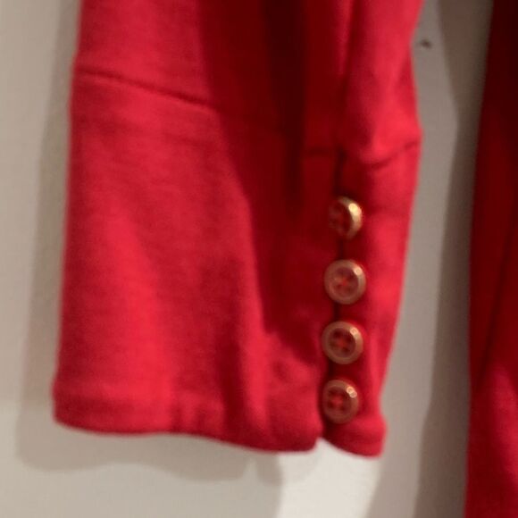 Talbots Petites Red Button-Sleeve Long Sleeve Top – Size SP - Picture 4 of 6